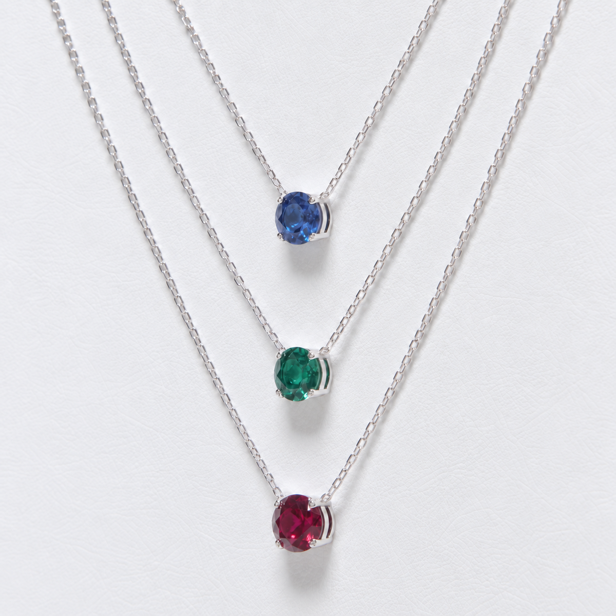 The Technicolor Solitaire Necklace