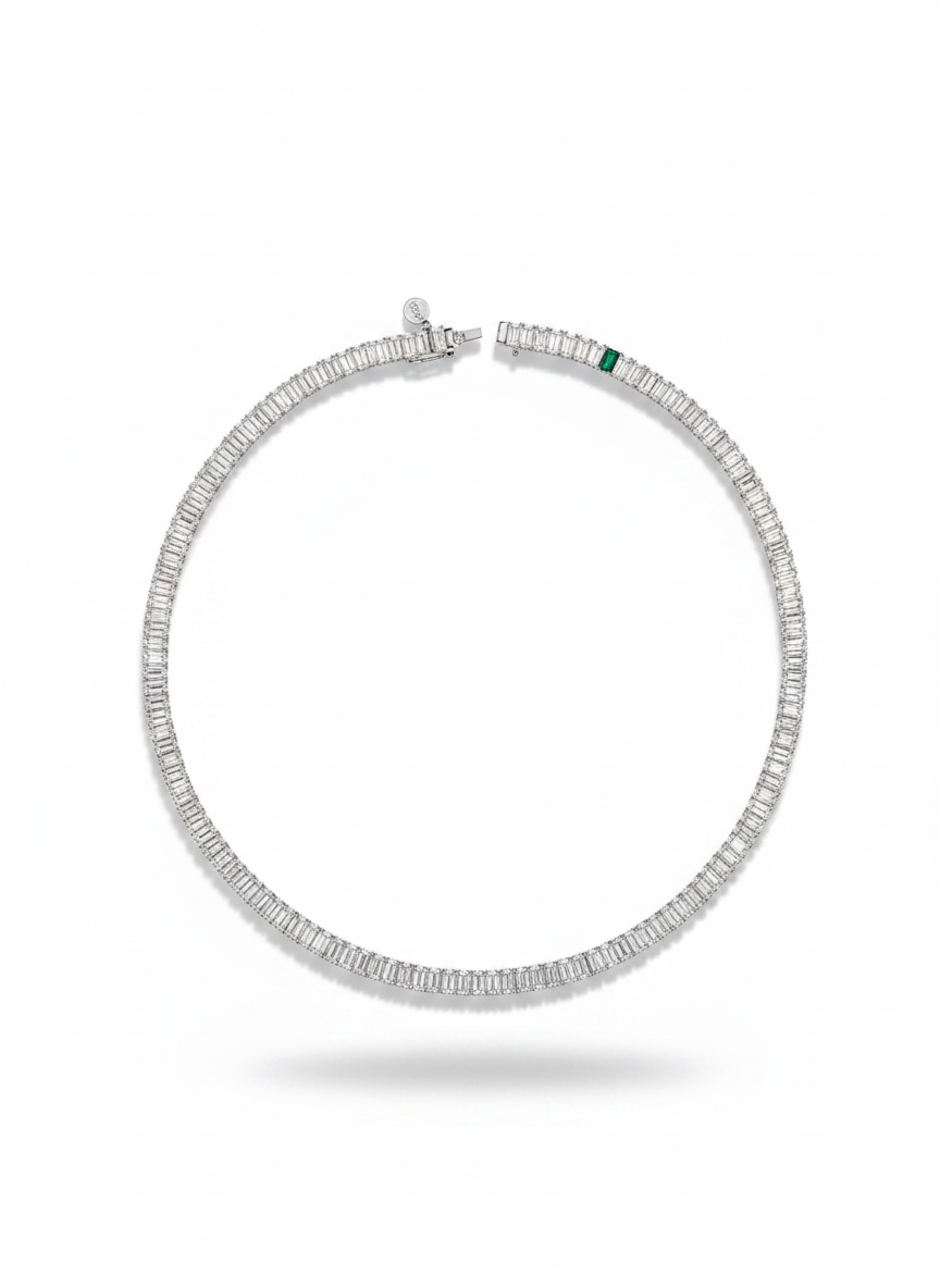 Baguette Tennis Necklace