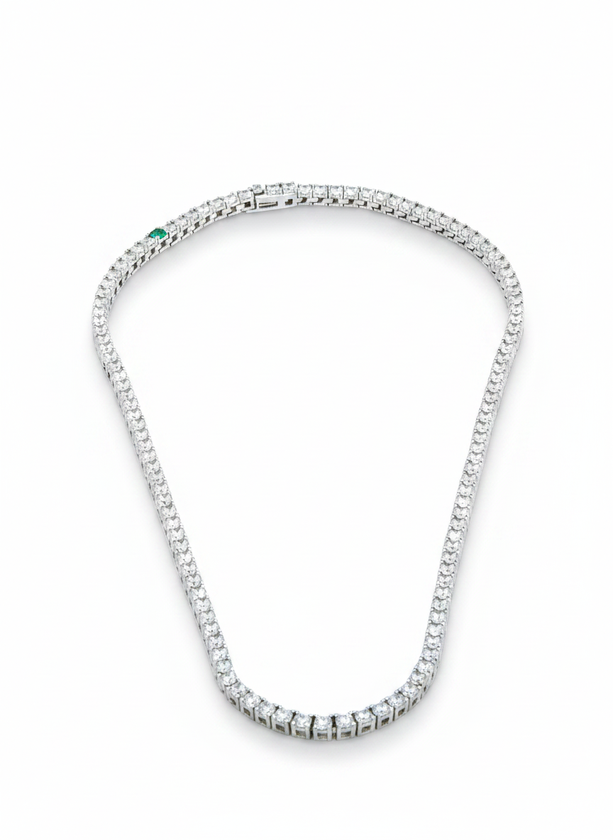 H. Moissan Tennis Necklace