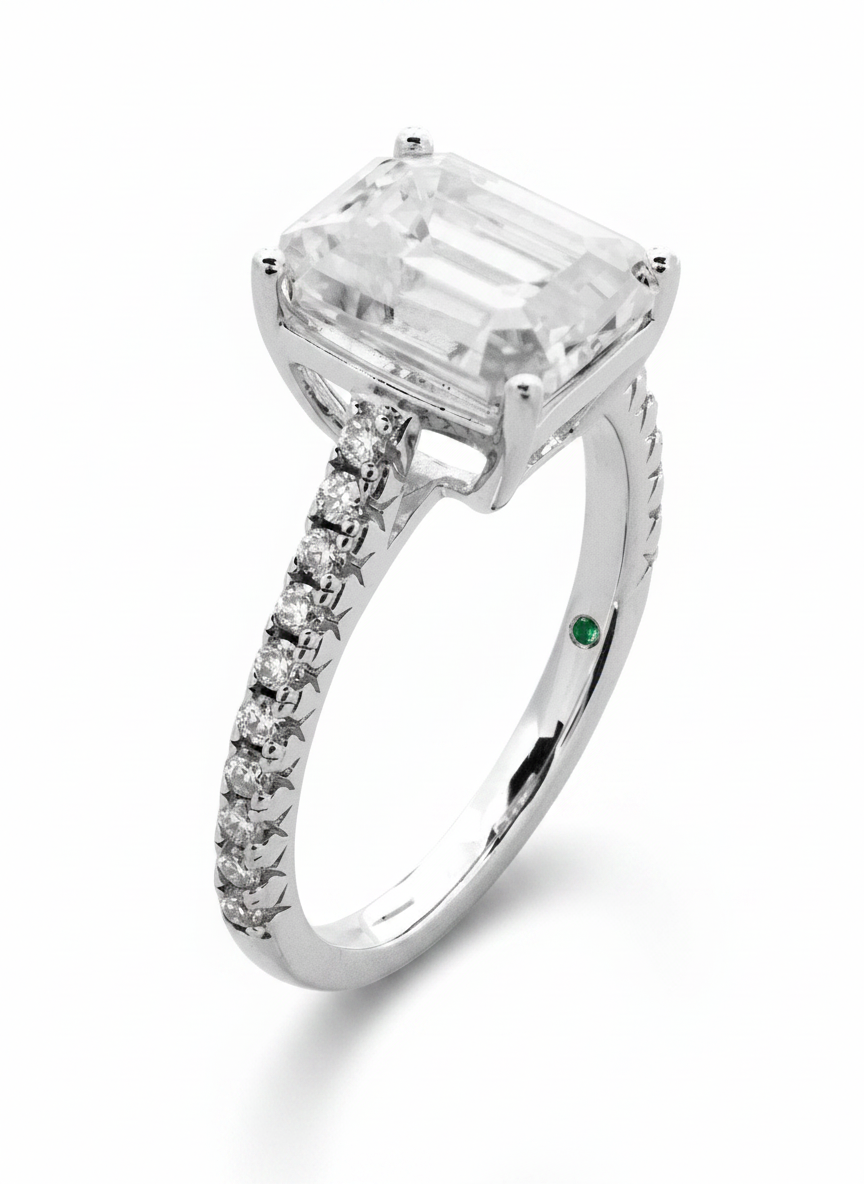 Emerald Cut Engagement Ring